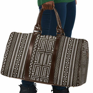 Mali Mud Cloth Travel Bag Bogolanfini Pattern