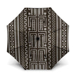 Mali Mud Cloth Umbrella Bogolanfini Pattern