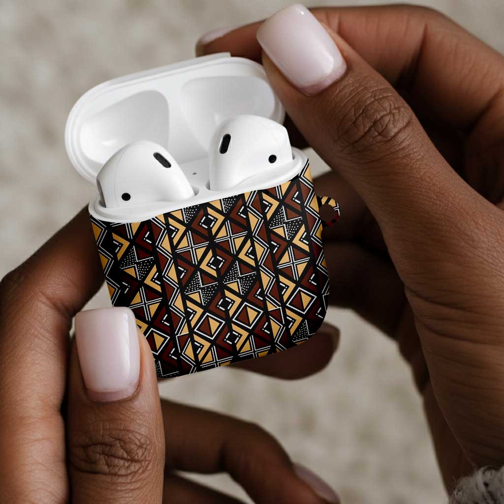 Mali Mud Cloth Legacy Pattern AirPods Case Ethnic Geometry Style