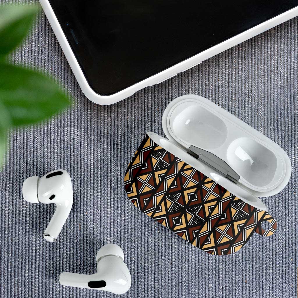 Mali Mud Cloth Legacy Pattern AirPods Case Ethnic Geometry Style