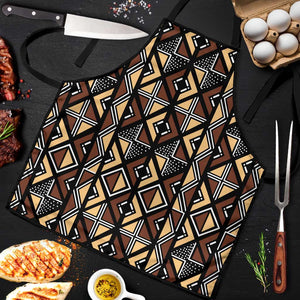 Mali Mud Cloth Legacy Pattern Apron Ethnic Geometry Style
