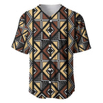 Mali Mud Cloth Legacy Baseball Jersey African Tribal Pattern - African Pride