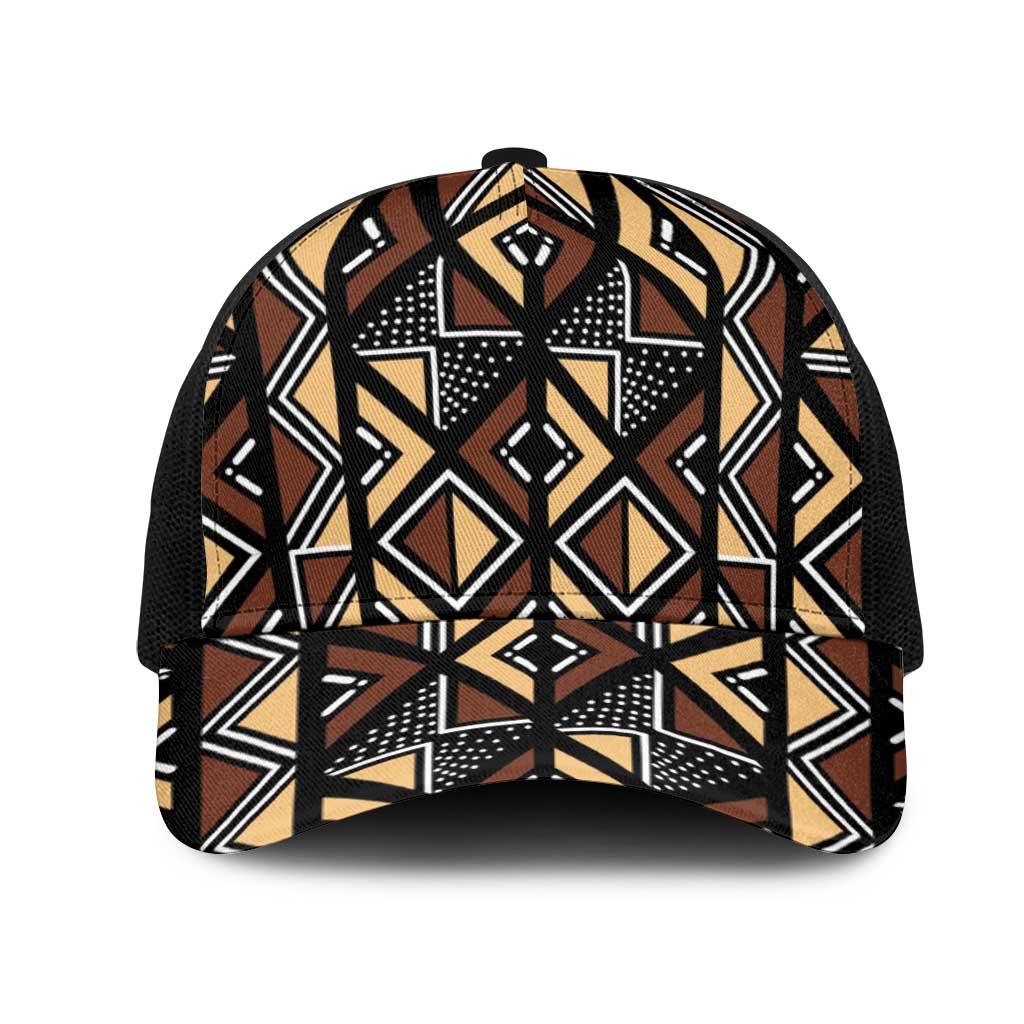 Mali Mud Cloth Legacy Baseball Net Cap African Tribal Pattern - African Pride