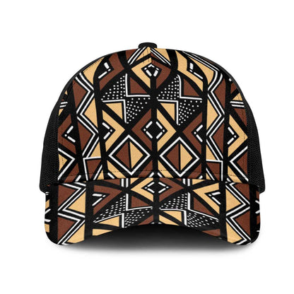Mali Mud Cloth Legacy Baseball Net Cap African Tribal Pattern - African Pride
