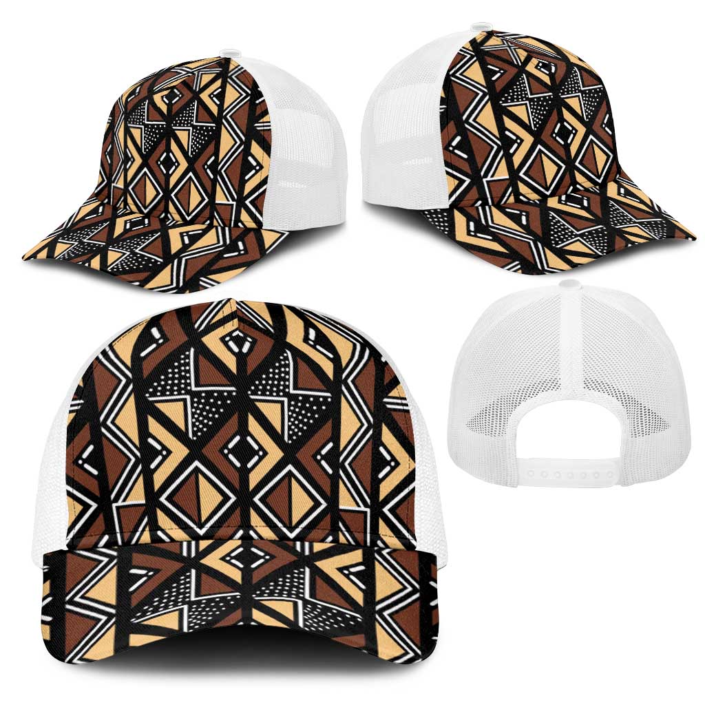 Mali Mud Cloth Legacy Baseball Net Cap African Tribal Pattern - African Pride