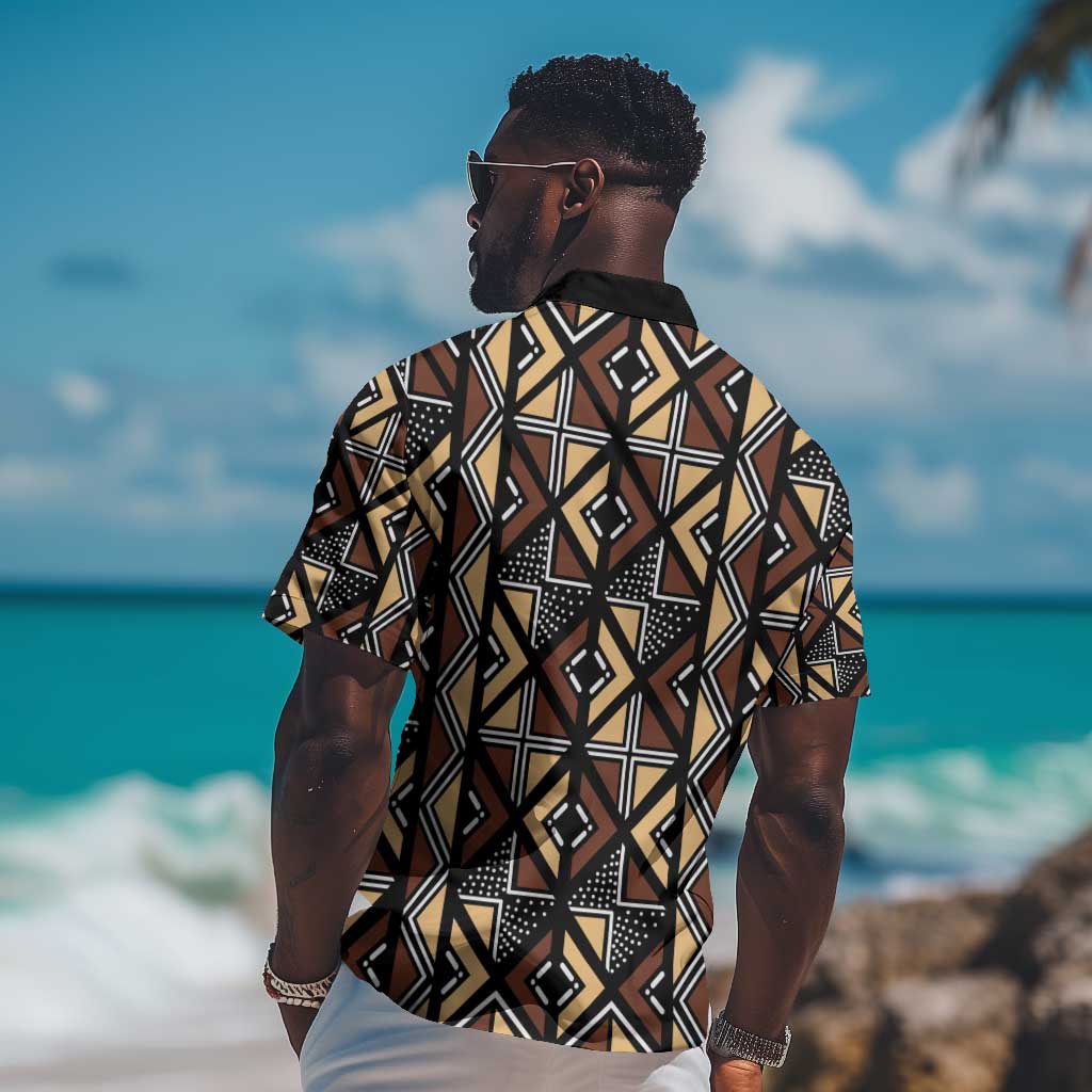 Mali Mud Cloth Legacy Hawaiian Shirt African Tribal Pattern - African Pride