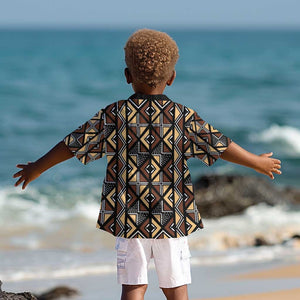 Mali Mud Cloth Legacy Kid Hawaiian Shirt African Tribal Pattern - African Pride