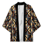 Mali Mud Cloth Legacy Pattern Kimono Ethnic Geometry Style