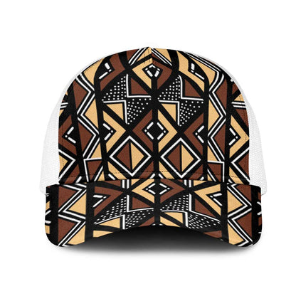 Mali Mud Cloth Legacy Mesh Trucker Cap African Tribal Pattern - African Pride