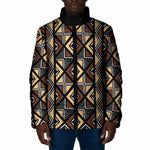 Mali Mud Cloth Legacy Pattern Padded Jacket Ethnic Geometry Style