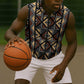 Mali Mud Cloth Legacy Sleeveless Zip Hoodie African Tribal Pattern - African Pride