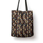 Mali Mud Cloth Legacy Pattern Tote Bag Ethnic Geometry Style