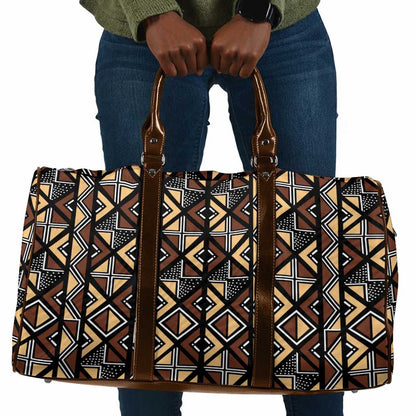 Mali Mud Cloth Legacy Pattern Travel Bag Ethnic Geometry Style