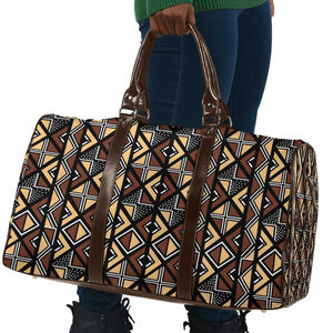 Mali Mud Cloth Legacy Pattern Travel Bag Ethnic Geometry Style