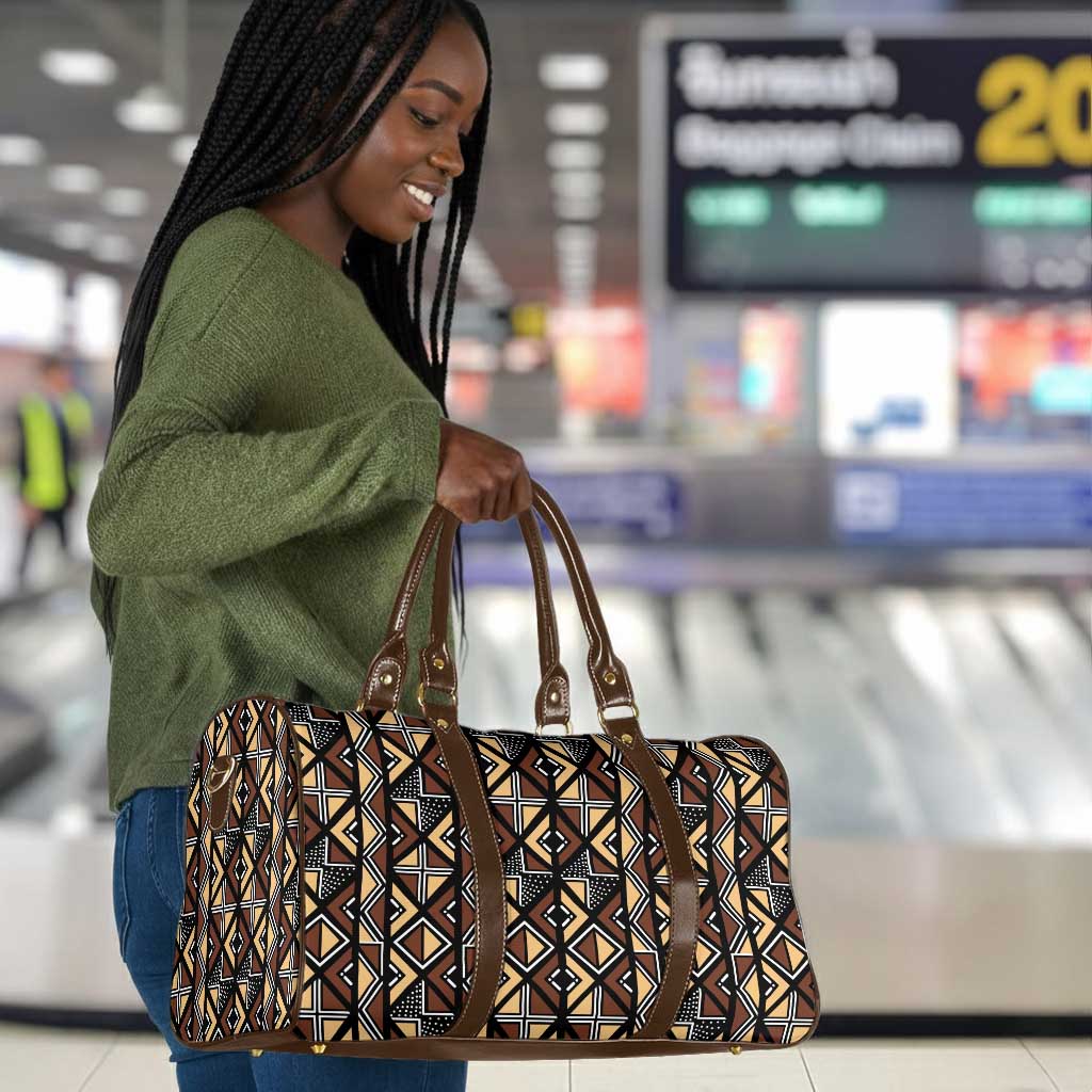 Mali Mud Cloth Legacy Pattern Travel Bag Ethnic Geometry Style
