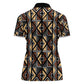 Mali Mud Cloth Legacy Women Polo Shirt African Tribal Pattern - African Pride