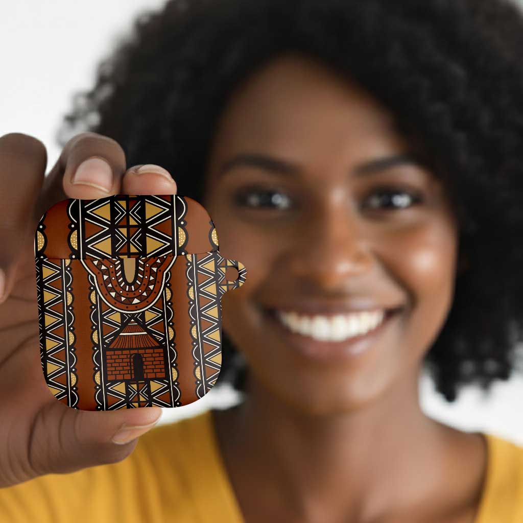 Mali Mud Cloth African Village AirPods Case Ethnic Geometry Style
