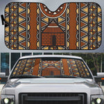 Mali Mud Cloth African Village Auto Sun Shade Ethnic Geometry Style