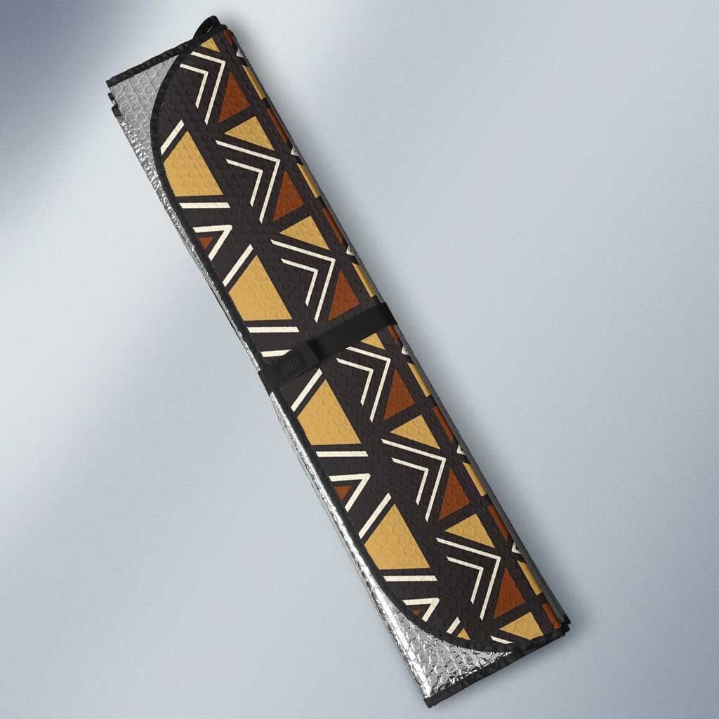 Mali Mud Cloth African Village Auto Sun Shade Ethnic Geometry Style