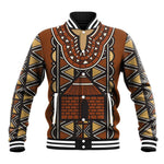 Mali Mud Cloth Village Legacy Baseball Jacket African Tribal Pattern - African Pride