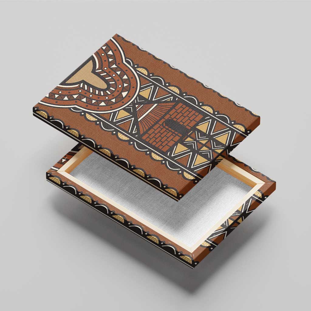 Mali Mud Cloth Village Legacy Canvas Wall Art African Tribal Pattern - African Pride