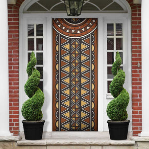 Mali Mud Cloth African Village Door Cover Ethnic Geometry Style