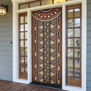 Mali Mud Cloth African Village Door Cover Ethnic Geometry Style