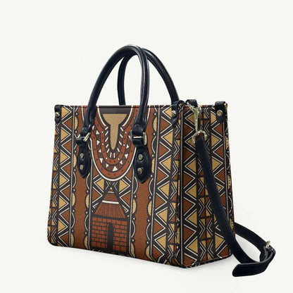 Mali Mud Cloth African Village Leather Bag Ethnic Geometry Style