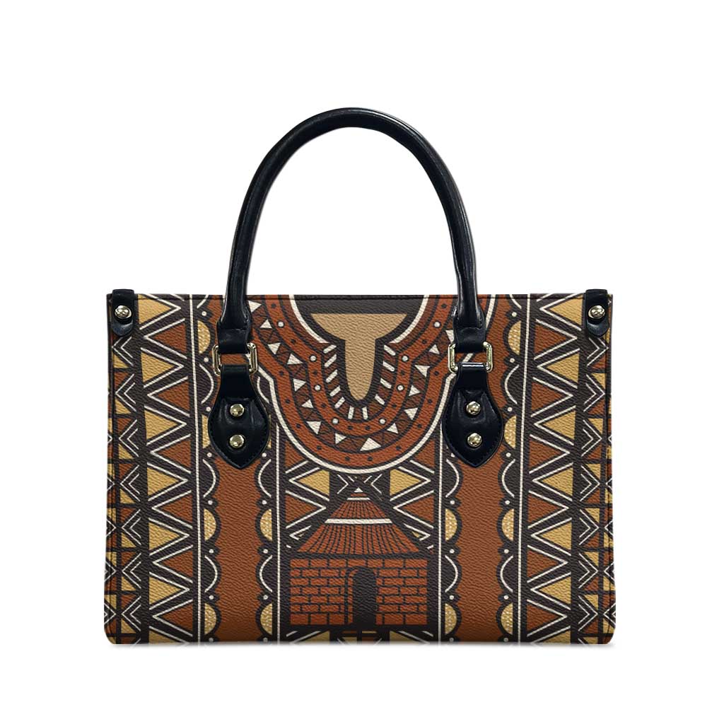 Mali Mud Cloth African Village Leather Bag Ethnic Geometry Style