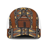 Mali Mud Cloth Village Legacy Mesh Trucker Cap African Tribal Pattern - African Pride