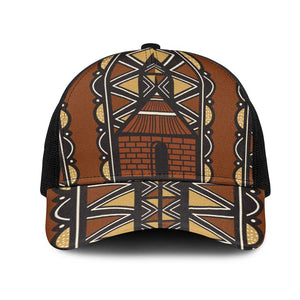 Mali Mud Cloth Village Legacy Mesh Trucker Cap African Tribal Pattern - African Pride