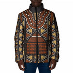 Mali Mud Cloth African Village Padded Jacket Ethnic Geometry Style