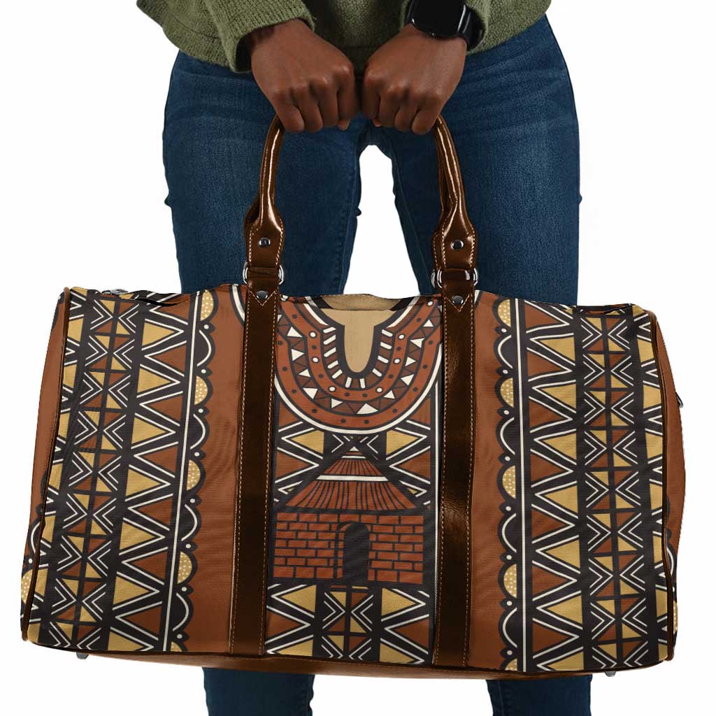 Mali Mud Cloth African Village Travel Bag Ethnic Geometry Style