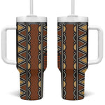 Mali Mud Cloth Village Legacy Tumbler With Handle African Tribal Pattern - African Pride