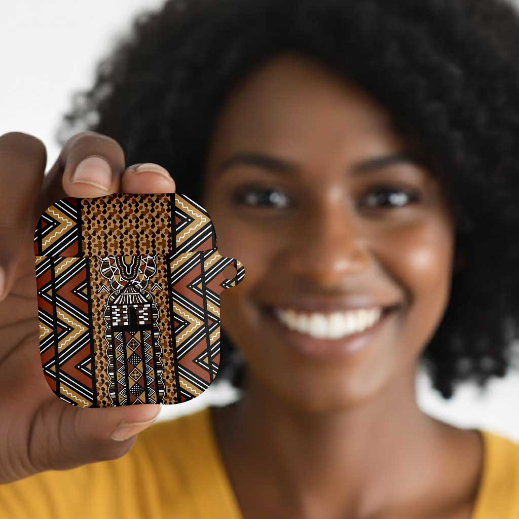 Mali Mud Cloth Leopards Legacy AirPods Case Tribal Village