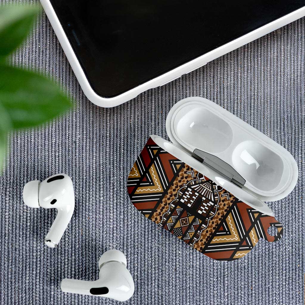 Mali Mud Cloth Leopards Legacy AirPods Case Tribal Village