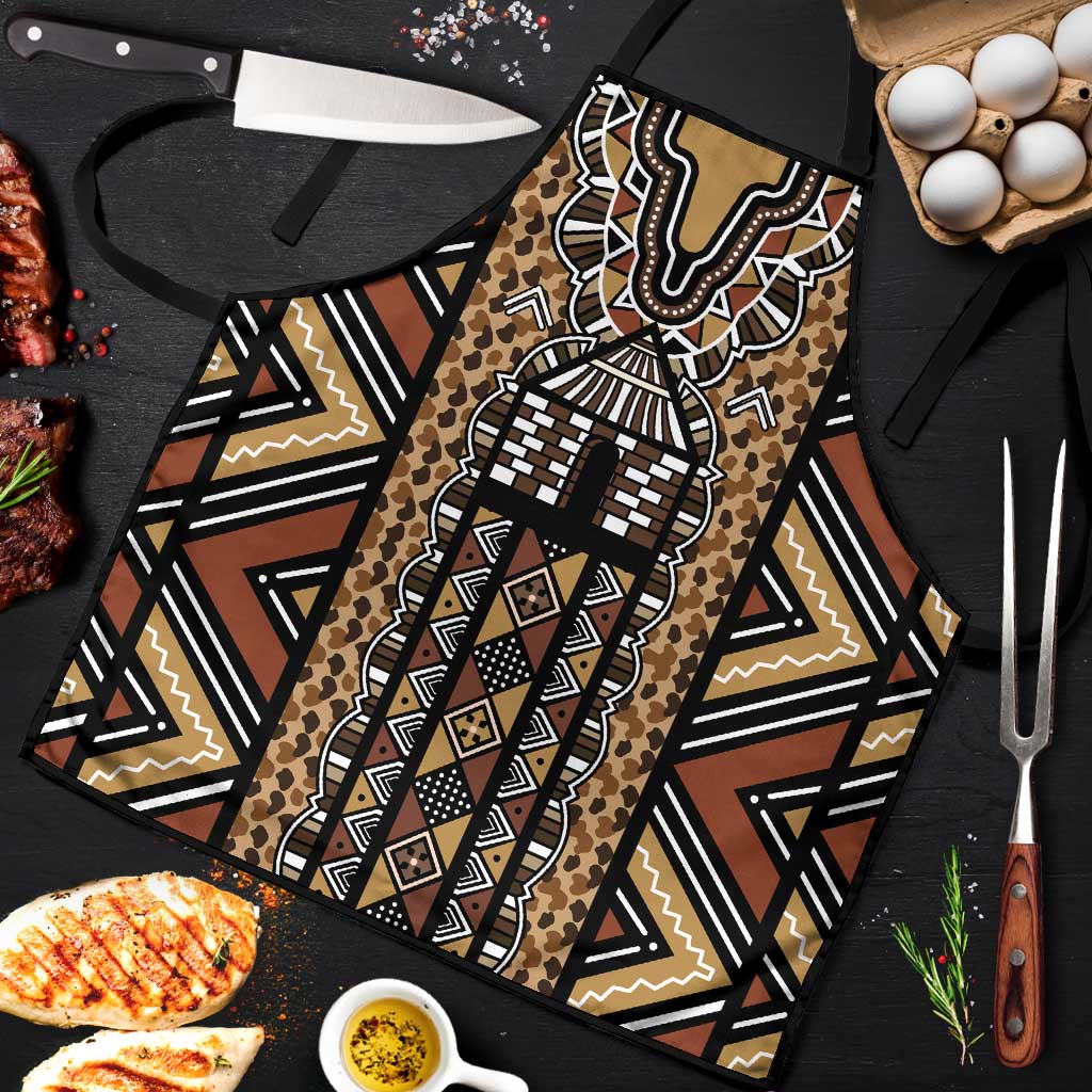 Mali Mud Cloth Leopards Legacy Apron Tribal Village