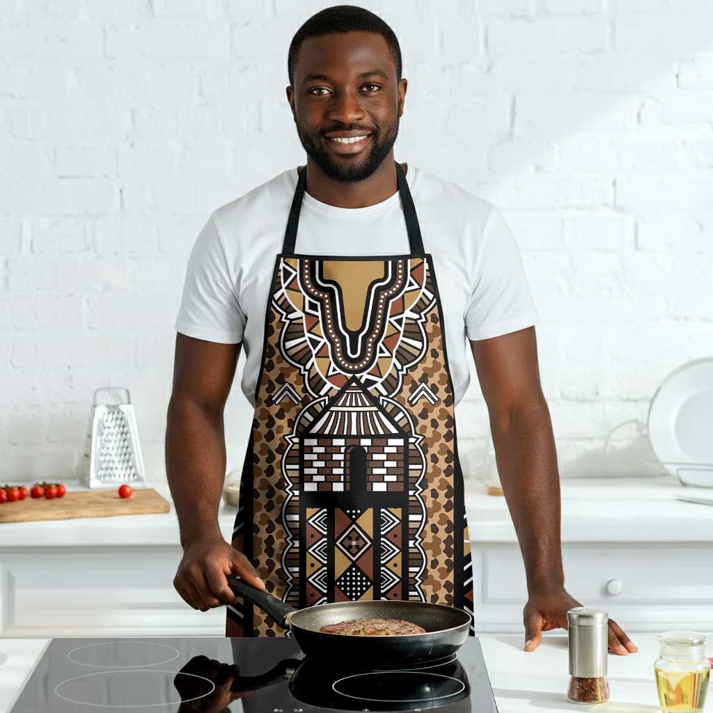 Mali Mud Cloth Leopards Legacy Apron Tribal Village