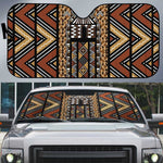 Mali Mud Cloth Leopards Legacy Auto Sun Shade Tribal Village