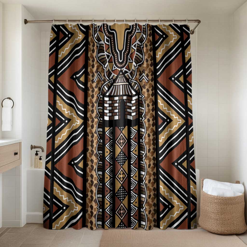 Mali Mud Cloth Leopards Legacy Bathroom Set Tribal Village