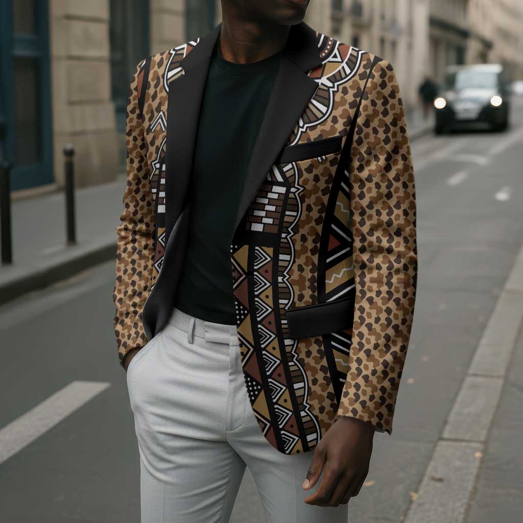 Mali Mud Cloth Leopards Legacy Blazer Tribal Village