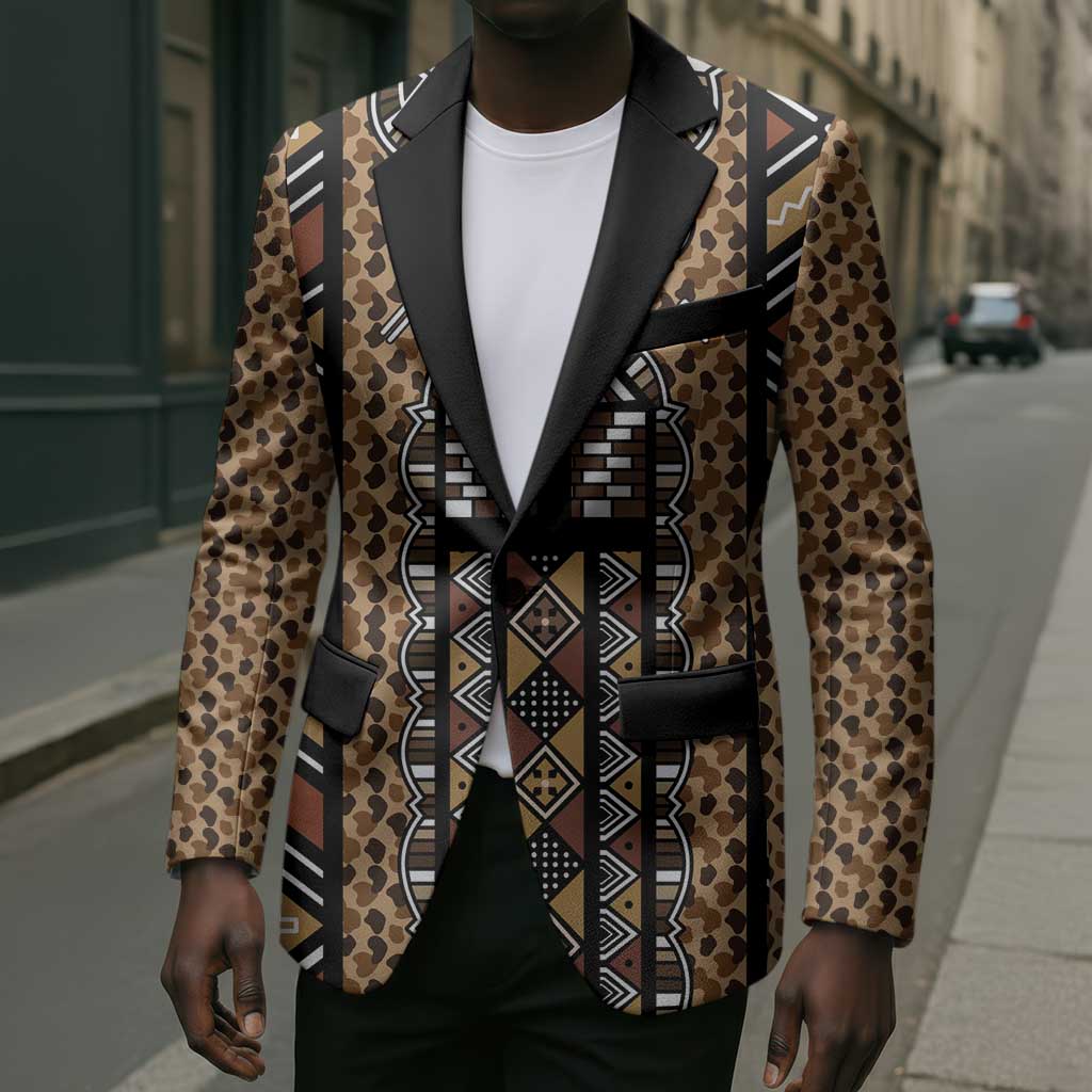 Mali Mud Cloth Leopards Legacy Blazer Tribal Village