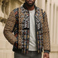 Mali Mud Cloth Leopards Legacy Bomber Puffer Jacket Tribal Village