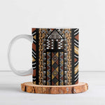 Mali Mud Cloth Leopards Legacy Ceramic Mug Tribal Village