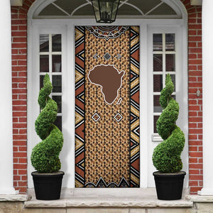 Mali Mud Cloth Leopards Legacy Door Cover Tribal Village
