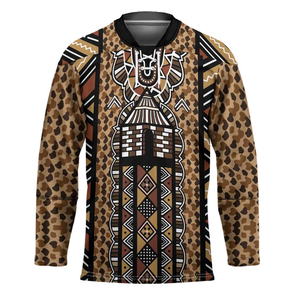 Mali Mud Cloth Leopards Legacy Hockey Jersey Tribal Village