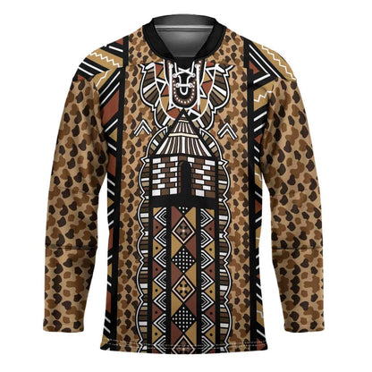 Mali Mud Cloth Leopards Legacy Hockey Jersey Tribal Village