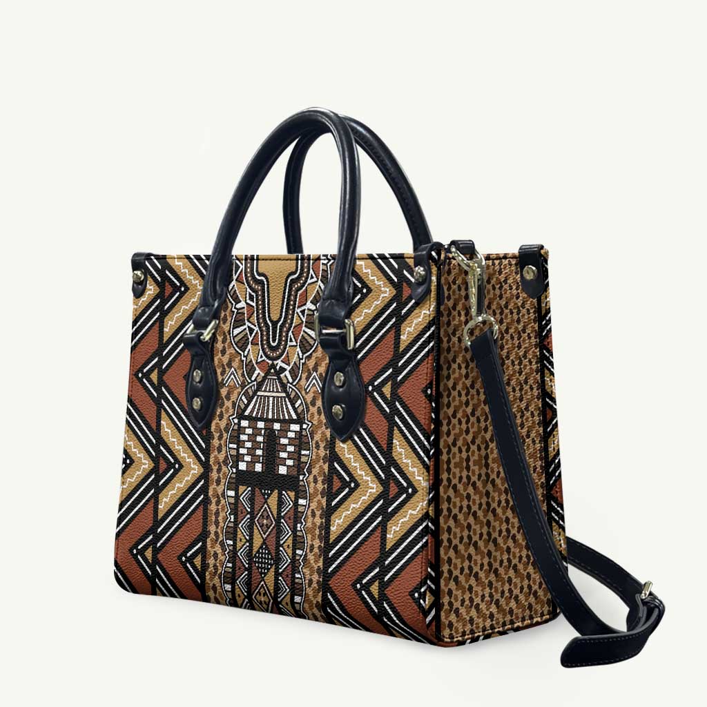 Mali Mud Cloth Leopards Legacy Leather Bag Tribal Village