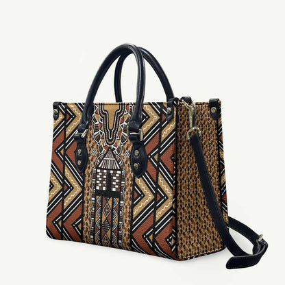 Mali Mud Cloth Leopards Legacy Leather Bag Tribal Village