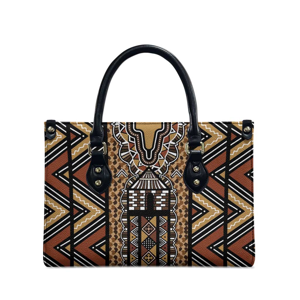 Mali Mud Cloth Leopards Legacy Leather Bag Tribal Village